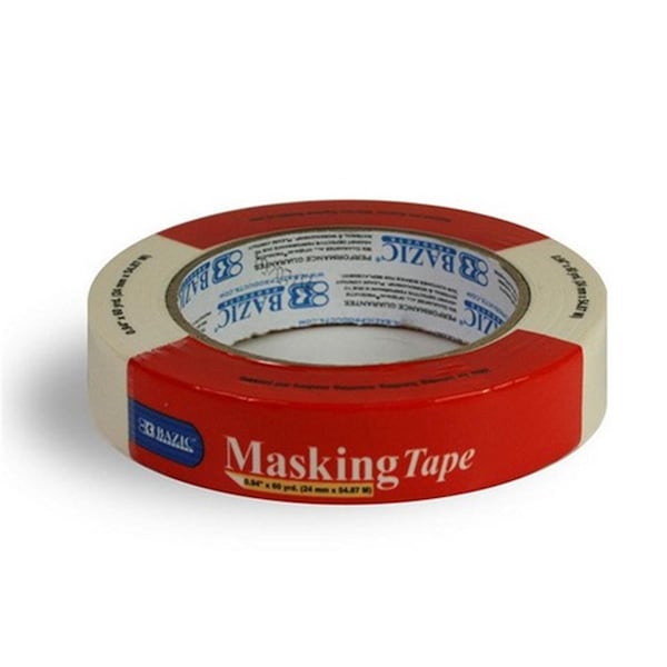 Bazic 0.94 X 2160 60 Yards Cinta de enmascarar de uso general, paquete de 36 - 952