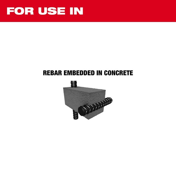 Milwaukee Tool 3/4 in. x 12 in. SDS-Plus Rebar Cutter - 48-20-6721