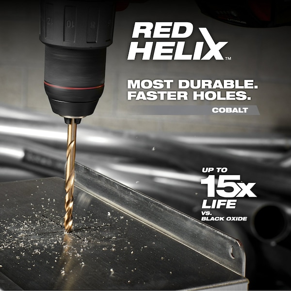 Milwaukee Tool 25 pc. RED HELIX Cobalt Metric Drill Bit Set - 48-89-2531
