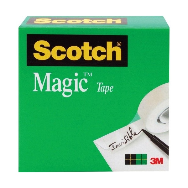 Cinta Translúcida Mágica para Oficina Comercial 3M, 1 pulgada-3 pulgadas, 12 paquetes - MMM81012592PK