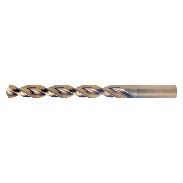 Cleveland Q-Cobalt 135 Degree Wide Land Parabolic Jobber Length Drill Cleveland 2075 Straw HSS-CO 8% RHS/RHC 9.00mm - C16604