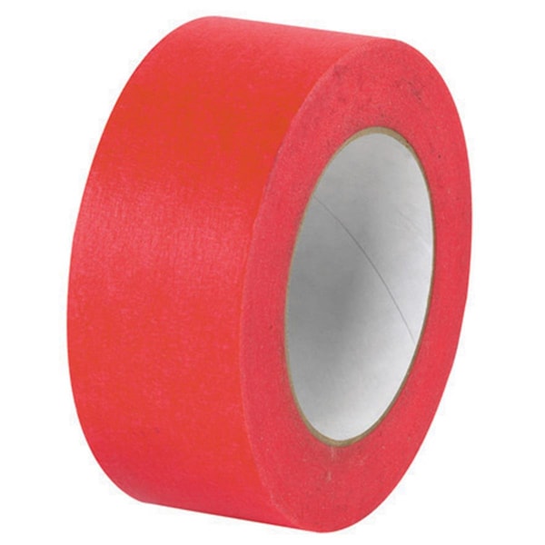 Giratorio 1 pulgada x 60 yardas Cinta para enmascarar roja Intertape- PF3 - SW2207105