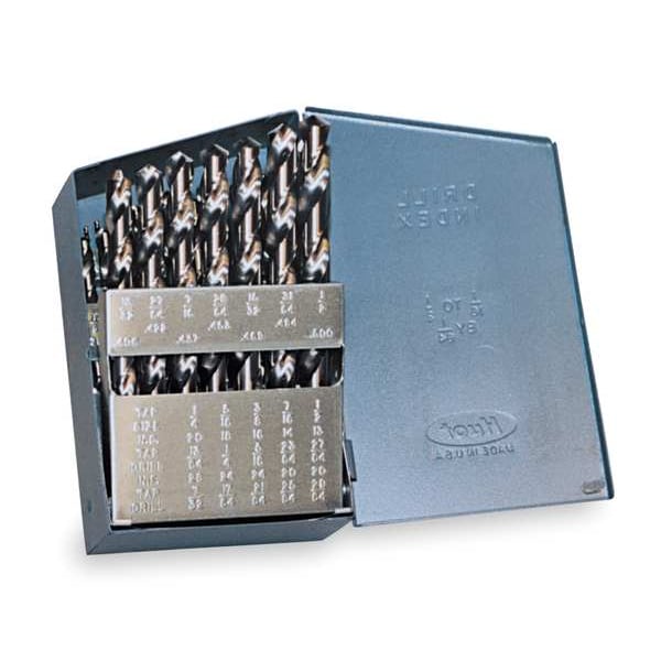 Chicago-Latrobe 13PC 118 Degree General Purpose Jobber Lengh Drill Set Chicago-Latrobe 150D Bright HSS 1/16-1/4x1/64 - 49911