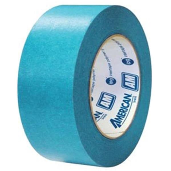 Tiempo de herramientas 1.5 in. x 60 yardas Aqua Mask Cinta adhesiva de enmascaramiento de papel de grado de temperatura media - Aqua - 1-1/2 pulg. x 60 yardas - TO3591635