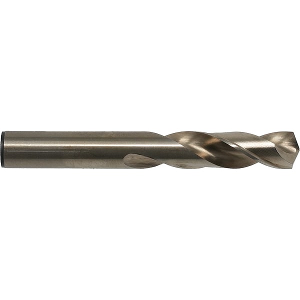 Chicago-Latrobe Screw Machine Drill Bit, #46 Size, 135  Degrees Point Angle, Cobalt Steel, Straw/Bronze Finish - 50901