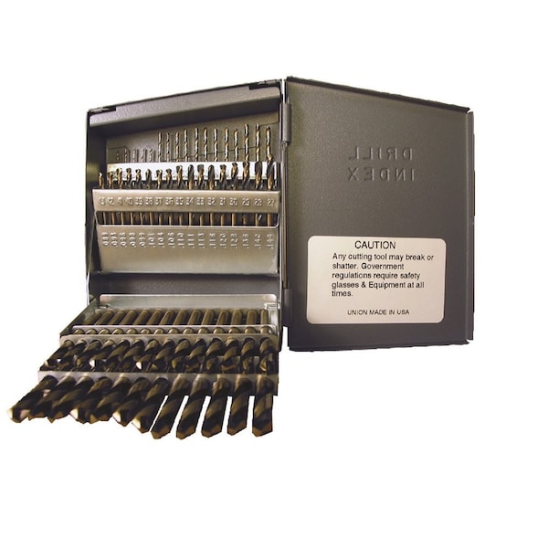 Viking Norseman Drill Spt-60 Type 260-Ub 135-Deg Split Pt Mag Screw Machine Length Drill Set - 23560