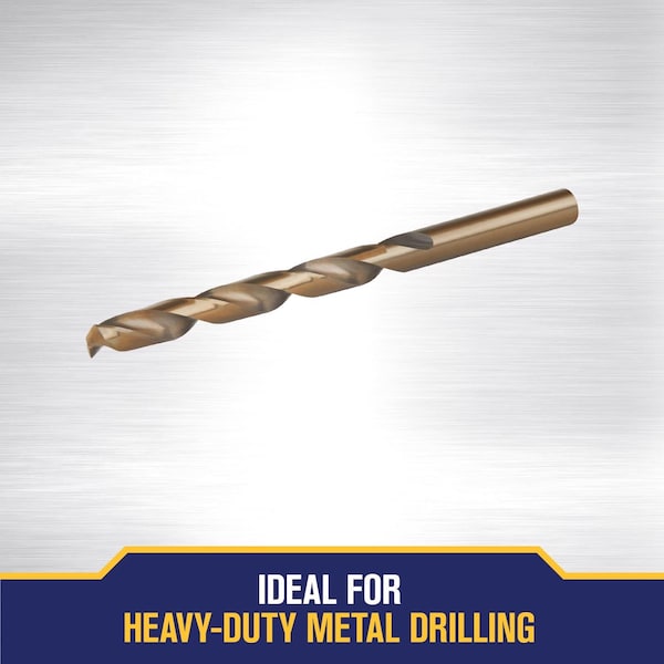 Irwin Irwin 9/32 in. X 4-1/4 in. L Cobalt Alloy Steel Drill Bit Straight Shank 1 pc - 3016018