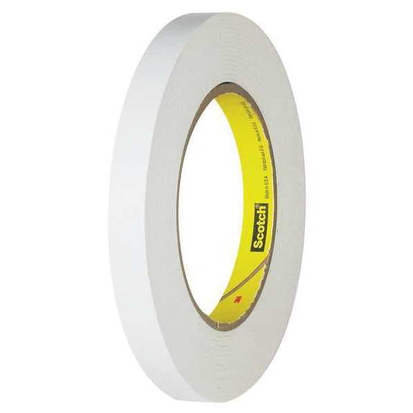 Cinta plana Scotch 3M™ 256, 6.7 mil, 1/2" x 60 yds., Blanco, 12 piezas - T943256W12PK