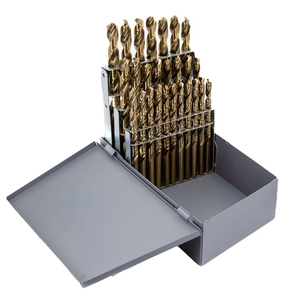 Drill America 26 Piece Cobalt Jobber Length Drill Bit Set, A - Z, DWDCO Series - DWD26J-CO-SET