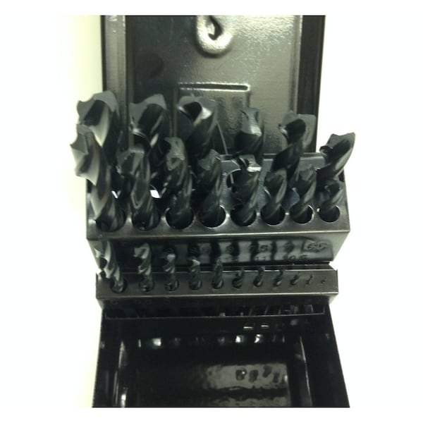 Hhip 25 Piece 1-13mm X .5mm High Speed Steel Metric Jobber Drill Set - 5000-0007