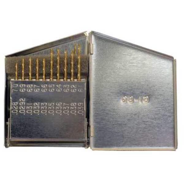 Chicago-Latrobe 20PC 118 Degree General Purpose Jobber Lengh Drill Set Chicago-Latrobe 150-TN TiN HSS #61-#80 - 69897