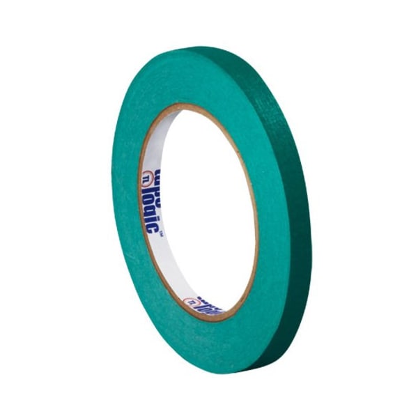 Cinta de enmascarar Tape Logic®, 4.9 Mil, 1/4" x 60 yds., Verde Oscuro, 12 piezas por caja - T93100312PKE