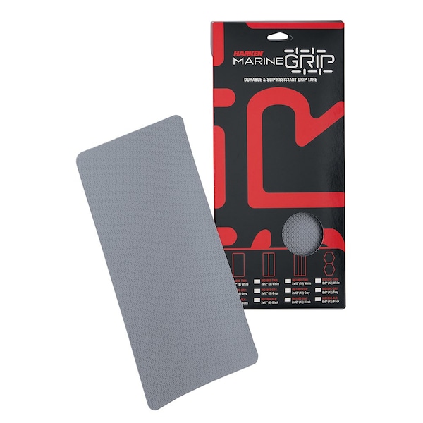 Cinta antideslizante marina Harken, 6 x 12 pulgadas, gris, 6 piezas - MG1006-GRY