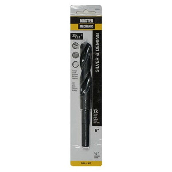 Swivel 0.718 x 6 in. Master Mechanic Oxide Drill Bit - Black - SW3836970