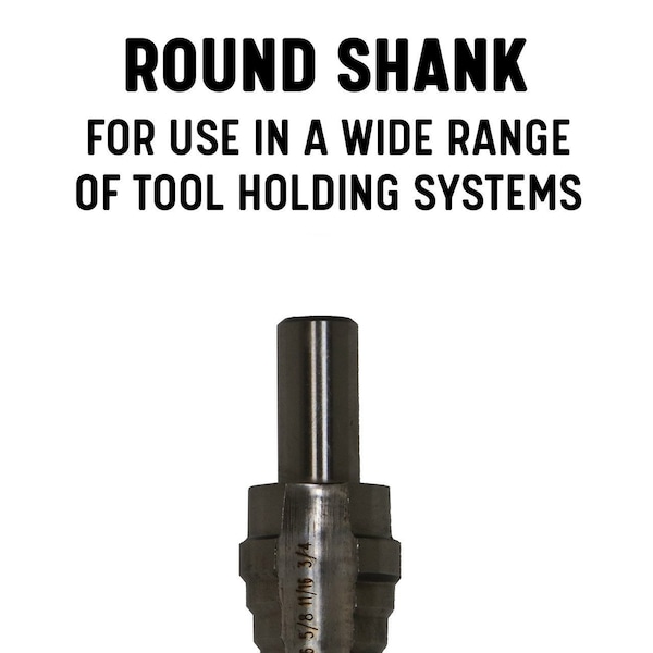 Drill America #4 HSS Step Drill Bit (3/16" - 7/8" by 1/16") - VAC4