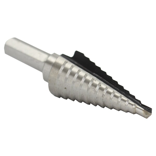 Drill America #4 HSS Step Drill Bit (3/16" - 7/8" by 1/16") - VAC4