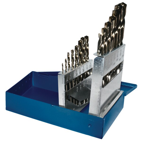 Century Drill & Tool Cobalt Drill Bit 15Pc Set 1/16" To 1/2" By 32Nds - 26315