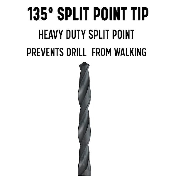 Drill America 9/64" x 6" HSS Aircraft Extension Drill Bit, D/AA/C - D/AA/CX69/64