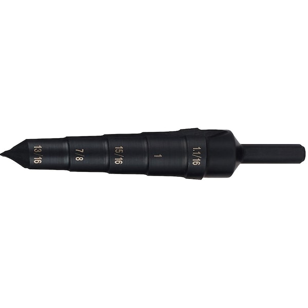 Cleveland 13/16, 7/8, 15/16, 1, 1-1/16 HSS Step Reamer Cle-Line 2874 Steam Oxide - C20302