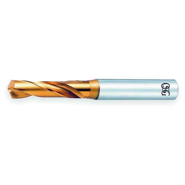Osg Screw Machine Drill Bit, #41 Size, 130  Degrees Point Angle, Cobalt Steel, TiN Finish, Spiral Flute - 10096005