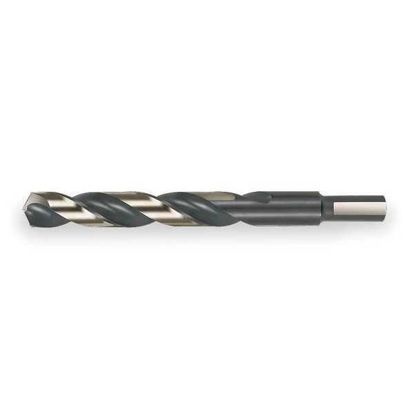 Cle-Line 135 Degree Heavy Duty Mechanics Length Drill Cle-Line 1876 Black & Gold HSS RHS/RHC 7/16 - C23861