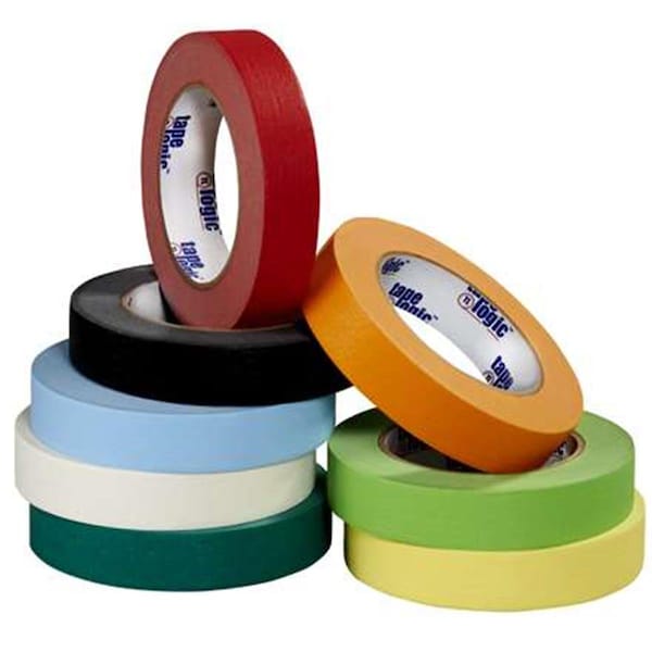 Cinta de enmascarar roja de 0.50 pulgadas x 60 yardas, 72 piezas - T933003R