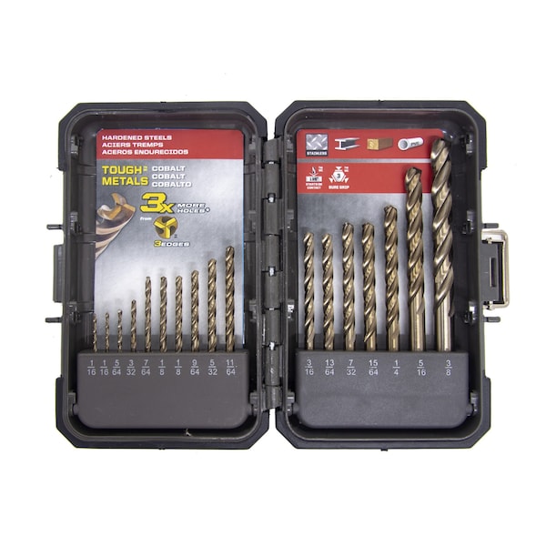 Richelieu (17-Piece) Cobalt Tri-Bore Drill Bit Set - 492261