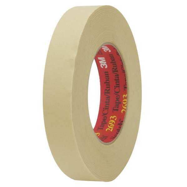 Cinta para enmascarar Scotch 3M™ 2693, 8.5 Mil, 3" x 60 yardas, color beige, 12 unidades por caja - T9382693