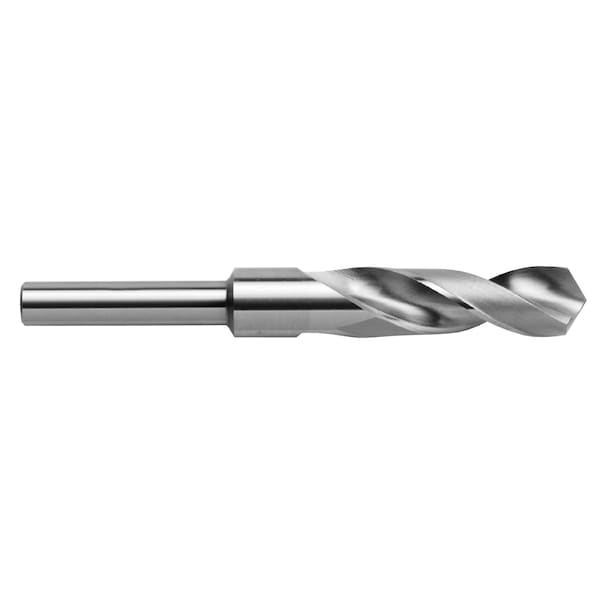 Nachi Silver & Deming Dia. 1/2in Reduced Shank HSS Drill - 55/64in - 1015845