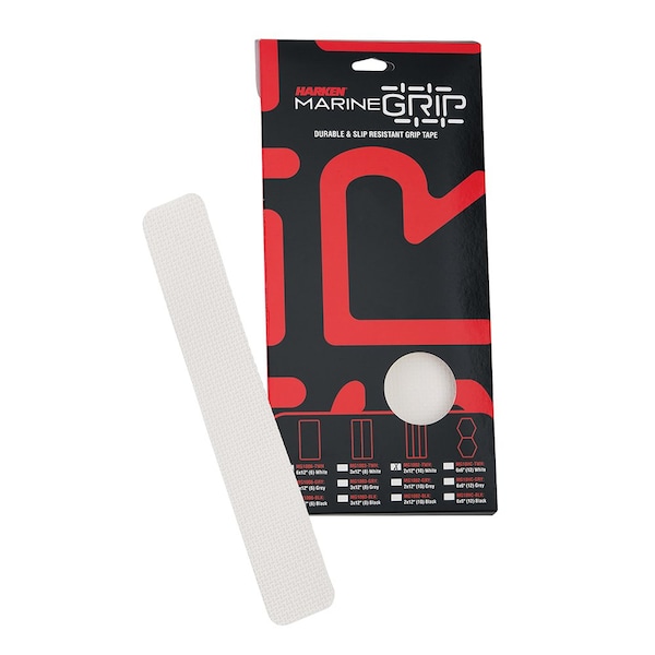 Cinta de agarre marino Harken, 2 x 12 pulgadas, blanco translúcido, 10 piezas - MG1002-TWH