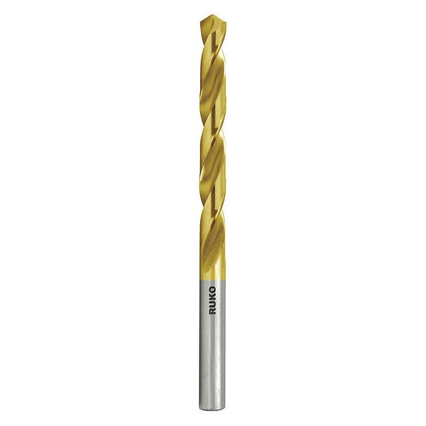 Ruko Twist Drill Bit, HSS-TiN, 1/8", PK10 - 250805T