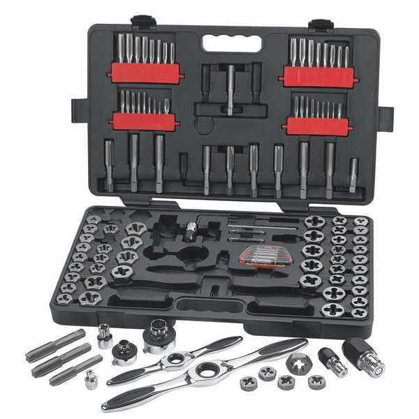 Gearwrench Ratcheting Tap and Die Set, 114 Piece, SAE/Metric - 82812