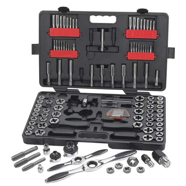 Gearwrench Ratcheting Tap and Die Set, 114 Piece, SAE/Metric - 82812