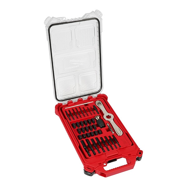 Milwaukee Tool 38PC SAE Tap & Die PACKOUT Set w/ Hex-LOK 2-in-1 Handle - 49-22-5604