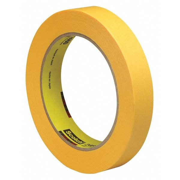 Cinta Scotch 3M™ 2460 Flatback, 3.3 Mil, 3/4" x 60 yardas, Dorada, 12/Caja - T944246012PK.