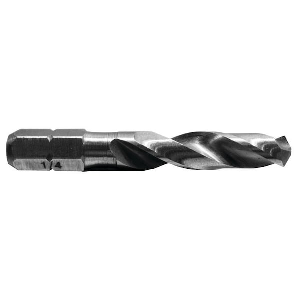 Century Drill & Tool Stubby Drill Bit 1/4" Overall Length 1-15/16" Cutting Length 1-1/4" - 17916