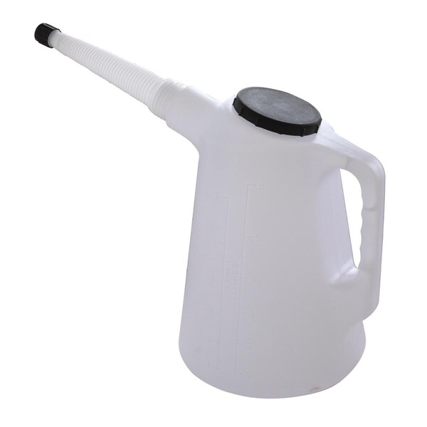K-Tool International Plastic Measure Flex Spout W/ Dust Cap, 6 Qt - KTI74656