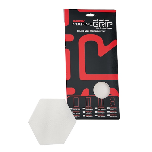 Cinta antideslizante para marina Harken, Honeycomb, blanco translúcido, 12 piezas - MG10HC-TWH