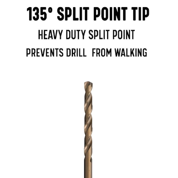 Drill America #10x12" Cobalt Aircraft Extension Drill Bit - GLBCOX1210