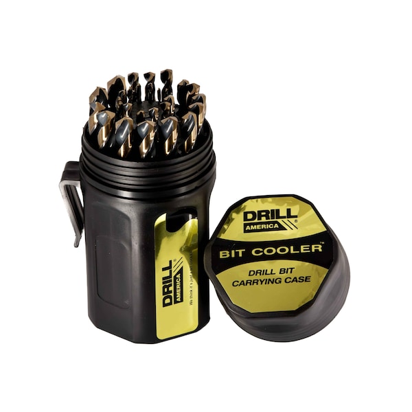 Drill America 25 Piece HSS Killer Force Bit Cooler Drill Bit Set, 1.00mm - 13.00mm - ZOKFD4025-PC