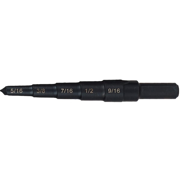 Cleveland 5/16, 3/8, 7/16, 1/2, 9/16 HSS Step Reamer Cle-Line 2874 Steam Oxide - C20300