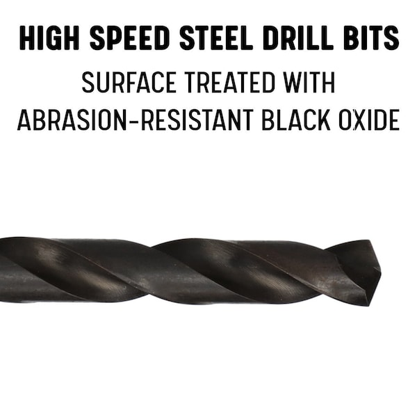 Drill America 27/64" HSS Split Point Jobber Length Drill Bit, D/ASP Series - D/ASP27/64