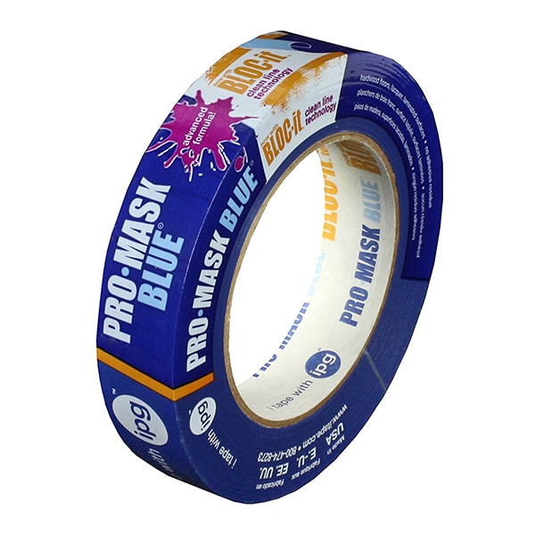 Cinta de enmascarar premium azul ProMask de Intertape 0.94" x 60 yardas con Bloc-It - 9531