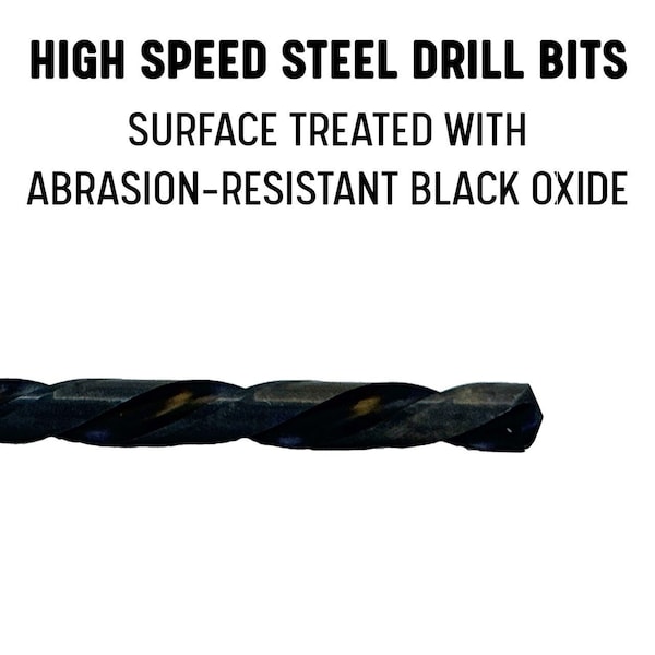 Drill America #69 HSS Left Hand Jobber Length Drill Bit - DWDLH69