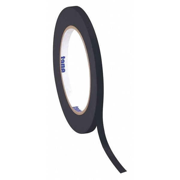 Cinta adhesiva de colores Tape Logic, 4.9 Mil, 1/2" x 60 yds., Negro, 12/Caja - T93300312PKB