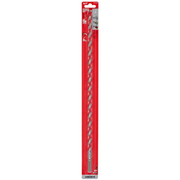 Milwaukee Tool 5/8 in. x 6 in. x 8 in. 4-Cutter MX4 SDS-Plus Rotary Hammer Drill Bit - 48-20-7200