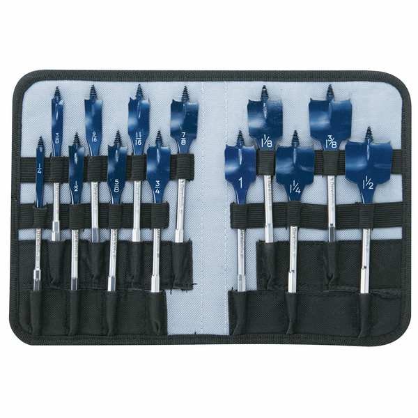 Bosch Standard Spade Set, 1/4-1 1/2, 6 L, 13 Pc - DSB5013P