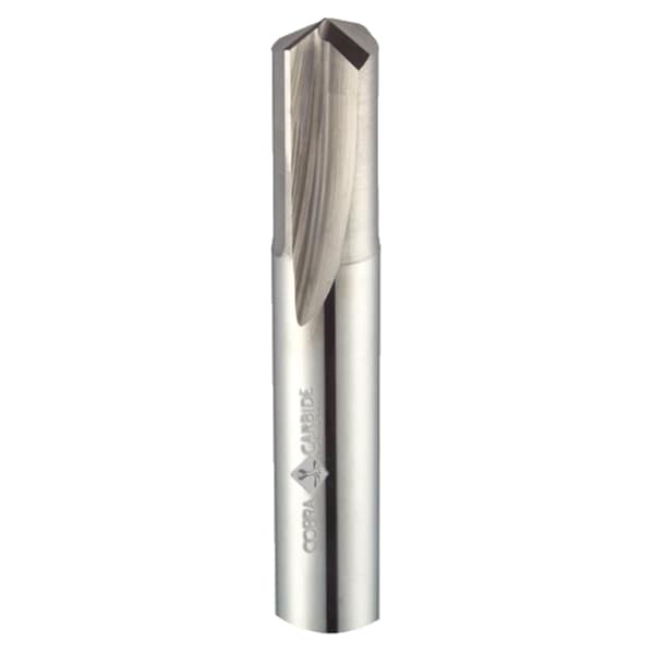 Cobra Carbide Straight Flute Drill AlTiN Coated, Flute Length: 11/16" - 32065
