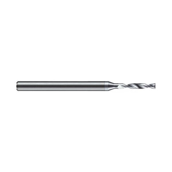 Harvey Tool 0.0937 in. 3/32 Drill dia. x 41/64 Carbide HP Drill for Flat Bottom, 2 Flutes, TiB2 Coated - FBG0937-C8