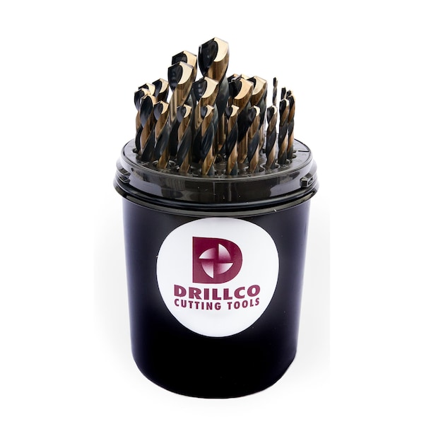 Drillco 29PC NITRO MECH DRILL PAL SET-1/16-1/2 BY 64ths - 350NW29
